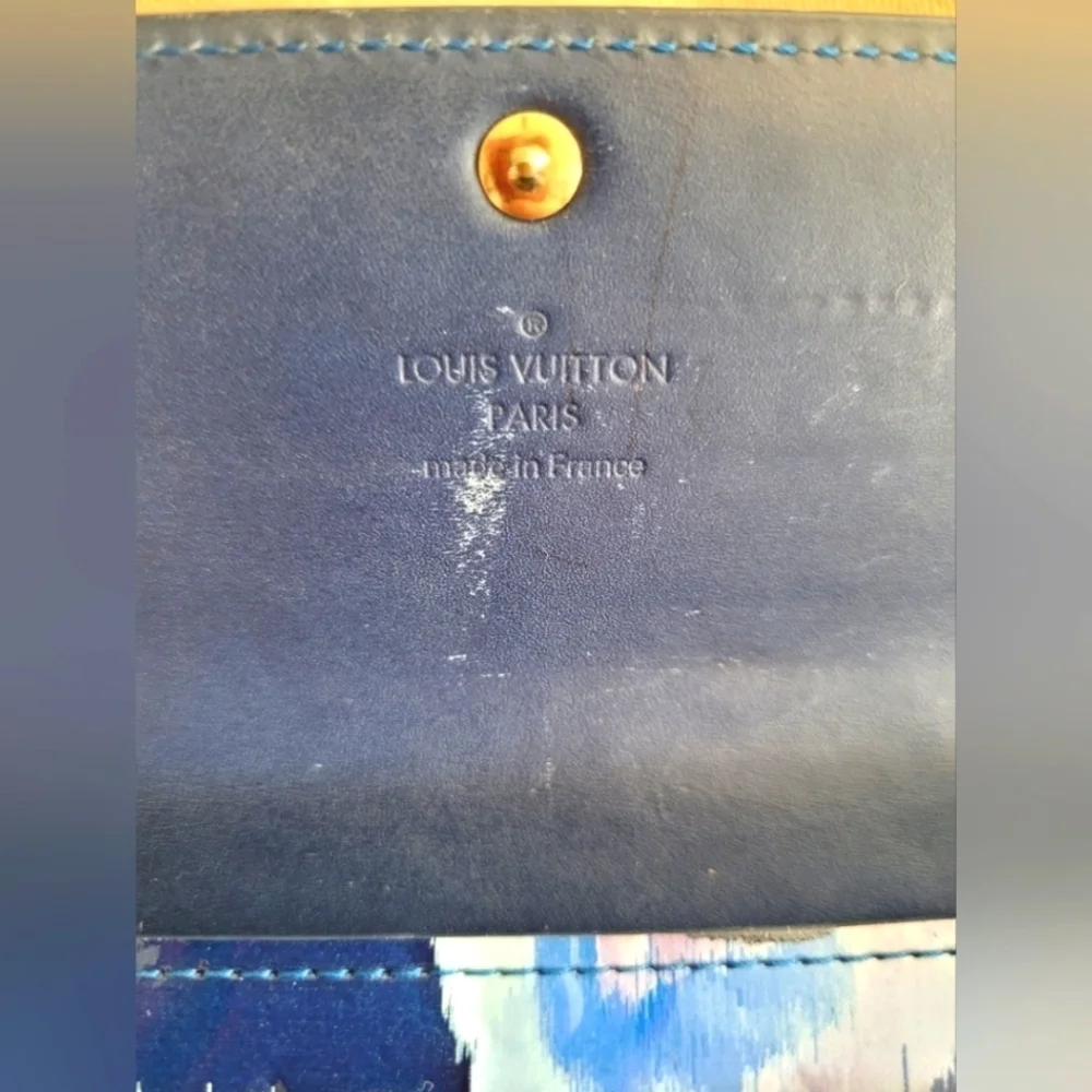 Louis Vuitton Blue Vernis Ikat wallet - Picture 7 of 8